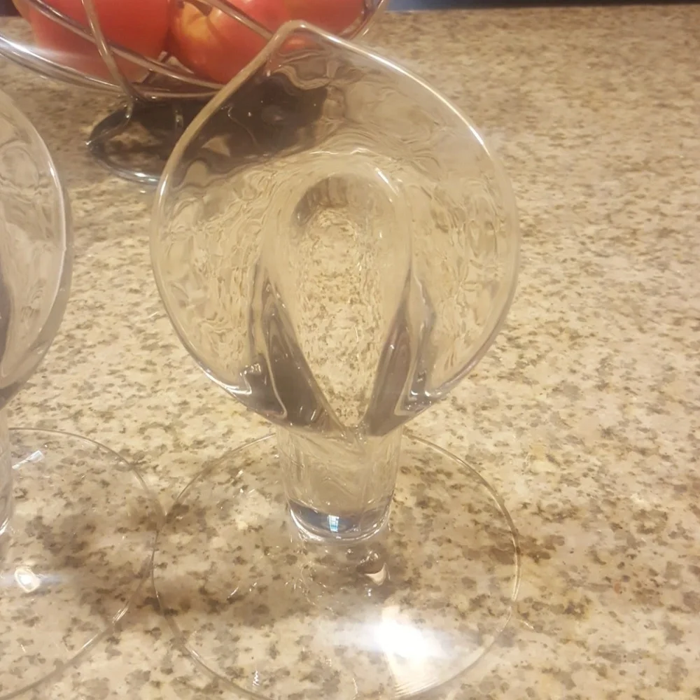 Vintage CaliLilies glass candle holders